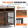 VEVOR 41 Inch Dog Crate Furniture with Storage & 2 Doors
