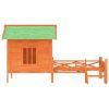 Rustic Solid Pine Dog Kennel for Large Breeds