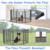 Heavy Duty Wrought Iron Dog Playpen for Large Dogs