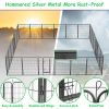 24-Panel Foldable Dog Playpen 40 Inch with Lockable Door