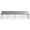Galvanized Steel Dog Kennel with Weatherproof Top - XL