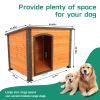 Heated Wooden Dog Kennel - Weatherproof Indoor/Outdoor
