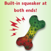Stoned to da Bone Rasta Squeaky Canvas Dog Toy