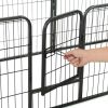 8-Panel Steel Dog Playpen 31.5 x 23.6 Inch for Small Dogs
