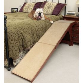 Solvit Wooden Bedside Dog Ramp - 70 Inch, Cherry