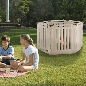 Richell Convertible 6-Panel Indoor/Outdoor Playpen