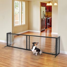 Richell Large Freestanding Mesh Gate - Antique Bronze