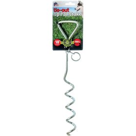 Prevue 18 Inch Spiral Dog Tie-Out Stake - 150 lb