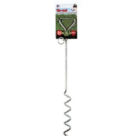 Prevue 24 Inch Spiral Dog Tie-Out Stake - 200 lb