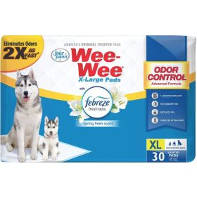 Four Paws Wee Wee Odor Control Pads with Febreze Freshness X (Option: Large  30 count)