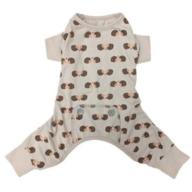 Fashion Pet Hedgehog Dog Pajamas Gray (Option: Large)