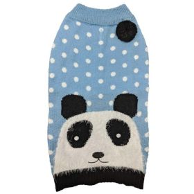 Fashion Pet Panda Dog Sweater Blue (Option: Small)