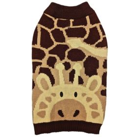 Fashion Pet Giraffe Dog Sweater Brown (Option: XXSmall)