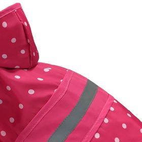 Fashion Pet Polka Dot Dog Raincoat Pink (Option: Medium)