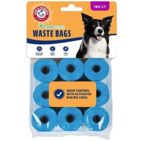 Arm and Hammer Dog Waste Refill Bags Fresh Scent Blue (Option: 180 count)