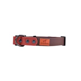Dog Collar Traction Rope Retro (Option: Coffee brown collar-M)