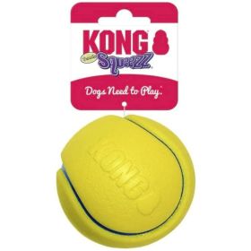KONG Squeezz Tennis Ball Assorted Colors (Option: Medium  1 count)