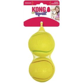 KONG Squeezz Tennis Ball Assorted Colors (Option: Large  2 count)