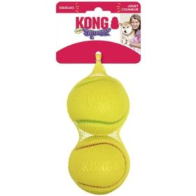 KONG Squeezz Tennis Ball Assorted Colors (Option: Medium 2 count)