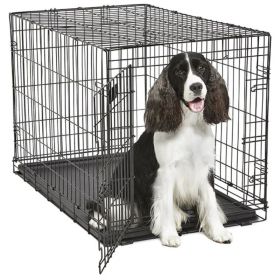 MidWest Contour Wire Dog Crate Single Door (Option: Intermediate  1 count)