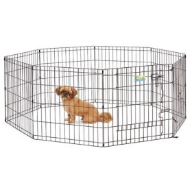 MidWest Contour Wire Exercise Pen with Door for Dogs and Pets (Option: 24" tall  1 count)