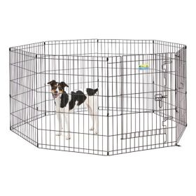 MidWest Contour Wire Exercise Pen with Door for Dogs and Pets (Option: 30" tall  1 count)