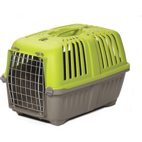 MidWest Spree Pet Carrier Green Plastic Dog Carrier (Option: XSmall  1 count)