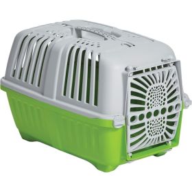MidWest Spree Plastic Door Travel Carrier Green Pet Kennel (Option: XSmall  1 count)