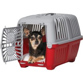 MidWest Spree Plastic Door Travel Carrier Red Pet Kennel (Option: XSmall  1 count)