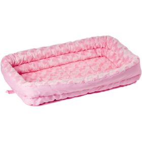 MidWest Double Bolster Pet Bed Pink (Option: Small  1 count)
