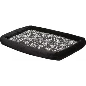 MidWest Quiet Time Bolster Bed Floral for Dogs (Option: Medium  1 count)