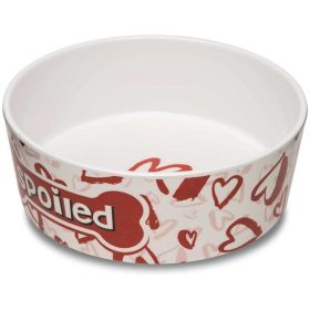 Loving Pets Dolce Moderno Bowl Spoiled Red Heart Design (Option: Small  1 count)
