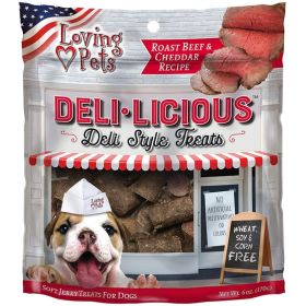Loving Pets Deli (Option: Licious Deli Style Treats Roast Beef and Cheddar Recipe  6 oz)