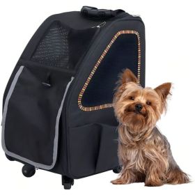 Petique 5 (Option: in1 Pet Carrier for Dogs Cats and Small Animals Sunset Strip  1 count)