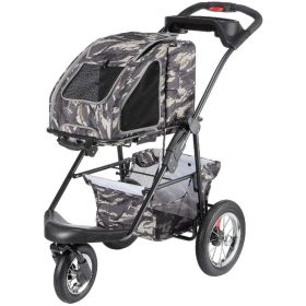 Petique 5 (Option: in1 Pet Stroller Travel System Army Camo  1 count)