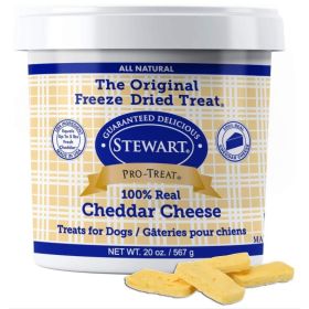 Stewart Freeze Dried Cheddar Cheese Dog Treats (Option: 20 oz)