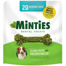 Sergeants Minties Dental Treats for Dogs Medium Large (Option: 20 count)
