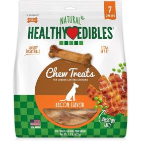 Nylabone Healthy Edibles Wholesome Dog Chews (Option: Bacon Flavor  Wolf (7 Pack))