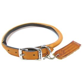 Circle T Leather Round Collar (Option: Tan  18" Neck)