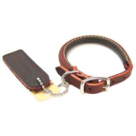 Circle T Latigo Leather Round Collar (Option: 10" Long x 3/8" Wide)