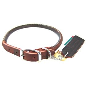 Circle T Latigo Leather Round Collar (Option: 16" Long x 5/8" Wide)