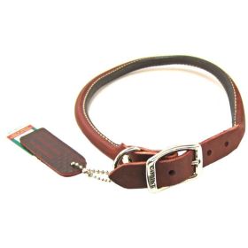 Circle T Latigo Leather Round Collar (Option: 20" Long x 3/4" Wide)