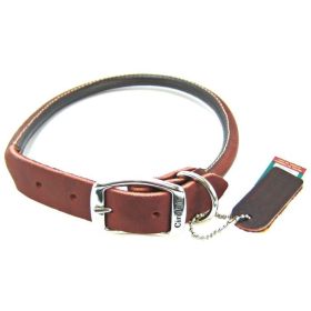 Circle T Latigo Leather Round Collar (Option: 22" Long x 1" Wide)