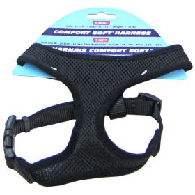 Coastal Pet Comfort Soft Adjustable Harness (Option: Black  XSmall  5/8" Width (Girth Size 16")