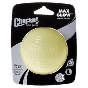 Chuckit Max Glow Ball (Option: Large Ball  3" Diameter (1 Pack))