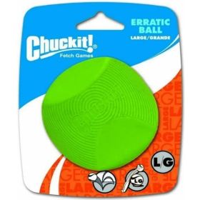 Chuckit Erratic Ball for Dogs (Option: Large Ball  3" Diameter (1 Pack))