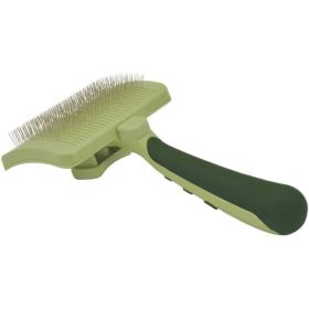 Safari Self Cleaning Slicker Brush (Option: Medium Dogs  7.5" Long x 4" Wide)
