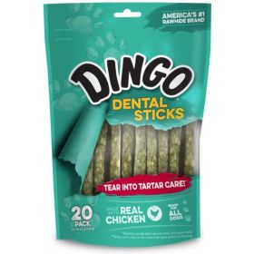 Dingo Dental Sticks for Tartar Control (Option: 20 Pack)