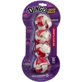 Dingo Goof Balls Chicken & Rawhide Chew (Option: Small  1" (4 Pack))
