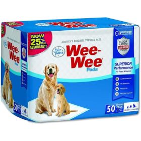 Four Paws Wee Wee Pads Original (Option: 50 Pack (22" Long x 23" Wide))